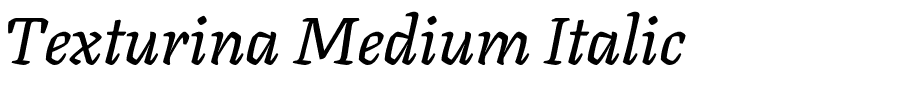 Texturina Medium Italic