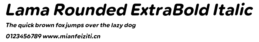 Lama Rounded ExtraBold Italic.otf