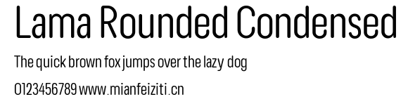 Lama Rounded Condensed