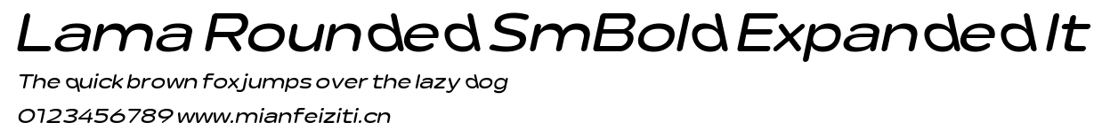Lama Rounded SmBold Expanded It.ttf