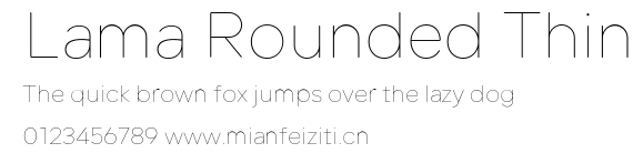 Lama Rounded Thin.otf