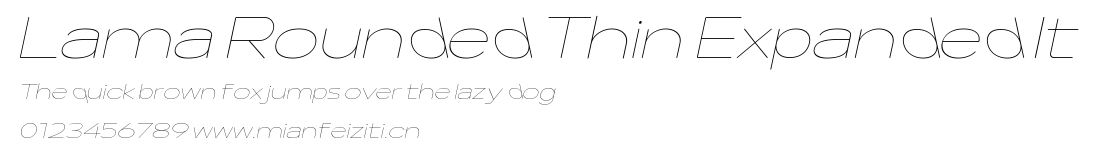 Lama Rounded Thin Expanded It.ttf