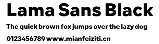 Lama Sans Black