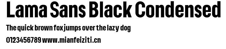 Lama Sans Black Condensed