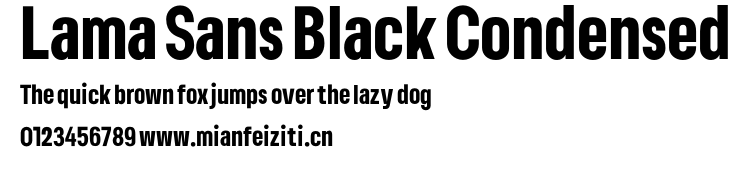 Lama Sans Black Condensed