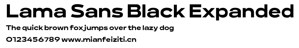 Lama Sans Black Expanded