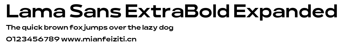 Lama Sans ExtraBold Expanded