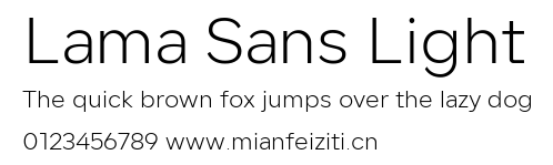 Lama Sans Light