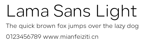 Lama Sans Light
