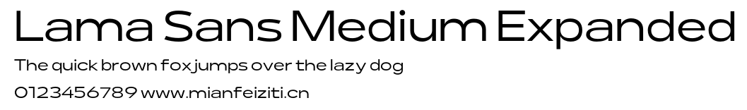 Lama Sans Medium Expanded