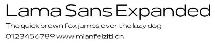 Lama Sans Expanded