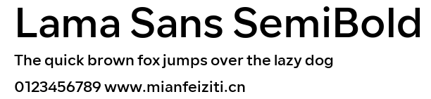 Lama Sans SemiBold