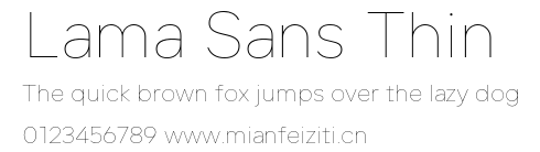 Lama Sans Thin