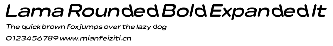 Lama Rounded Bold Expanded It