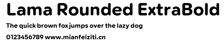 Lama Rounded ExtraBold