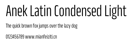 Anek Latin Condensed Light