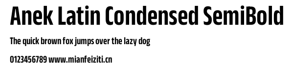Anek Latin Condensed SemiBold