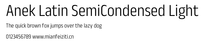 Anek Latin SemiCondensed Light