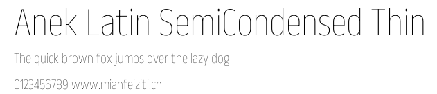 Anek Latin SemiCondensed Thin