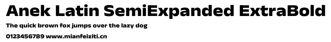 Anek Latin SemiExpanded ExtraBold