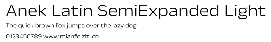 Anek Latin SemiExpanded Light