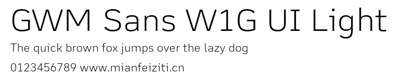 GWM Sans W1G UI Light