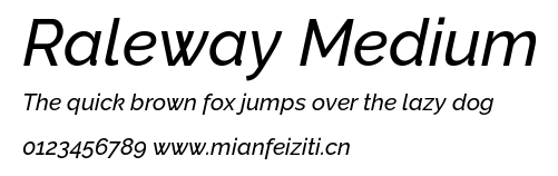 Raleway Medium