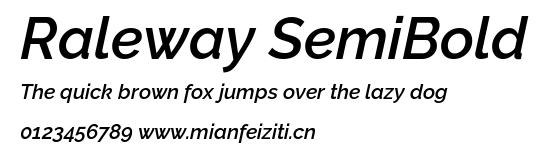 Raleway SemiBold