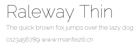 Raleway Thin