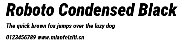 Roboto Condensed Black