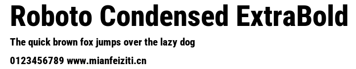 Roboto Condensed ExtraBold