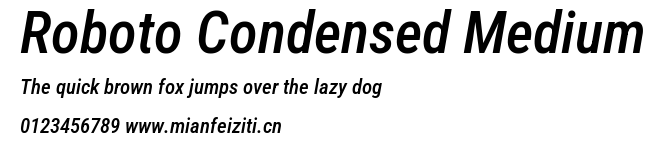 Roboto Condensed Medium