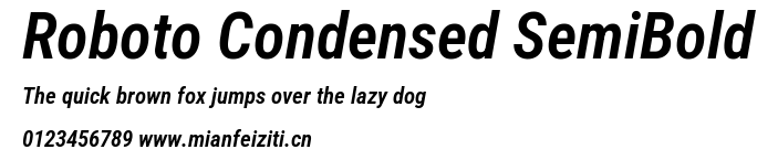 Roboto Condensed SemiBold