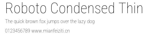 Roboto Condensed Thin